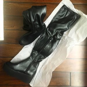 YRU Thigh High Platform Boots